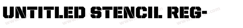 Untitled Stencil Reg字体转换